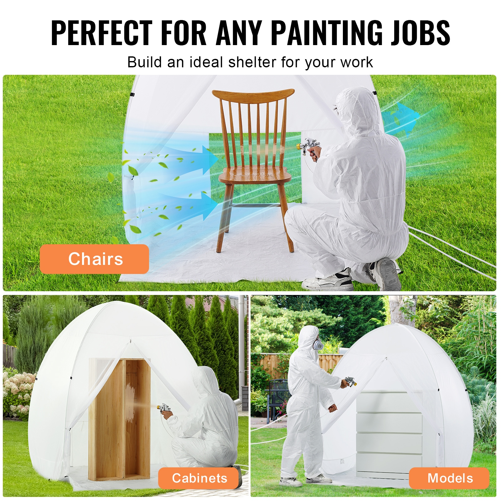 Portable Spray Paint Tent Booth For Diy Projects And Crafting_voghion.com